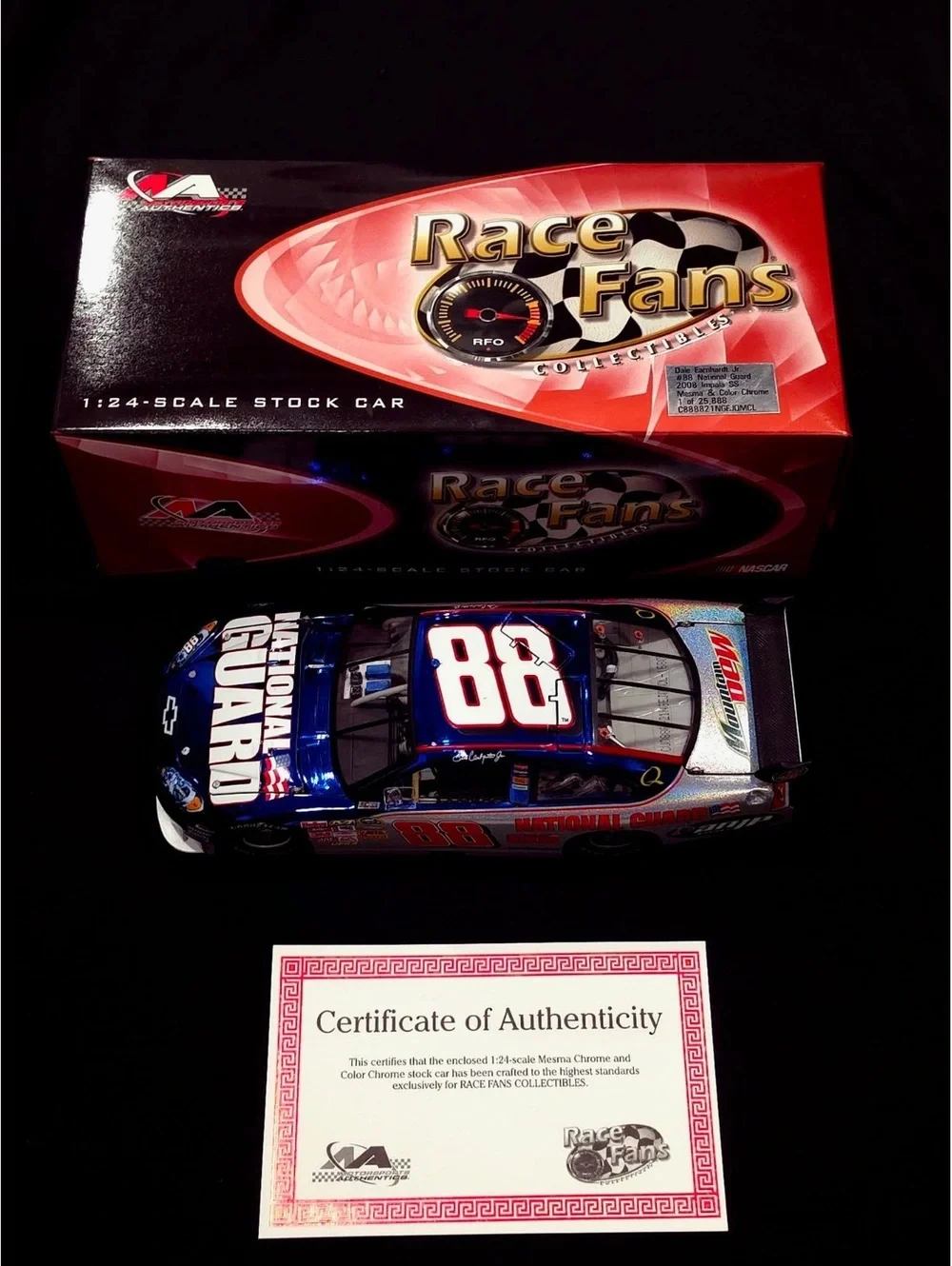 Dale Earnhardt Jr. #88 National Guard 2008 Impala SS 1:24 Scale Stock Car Die-Ca